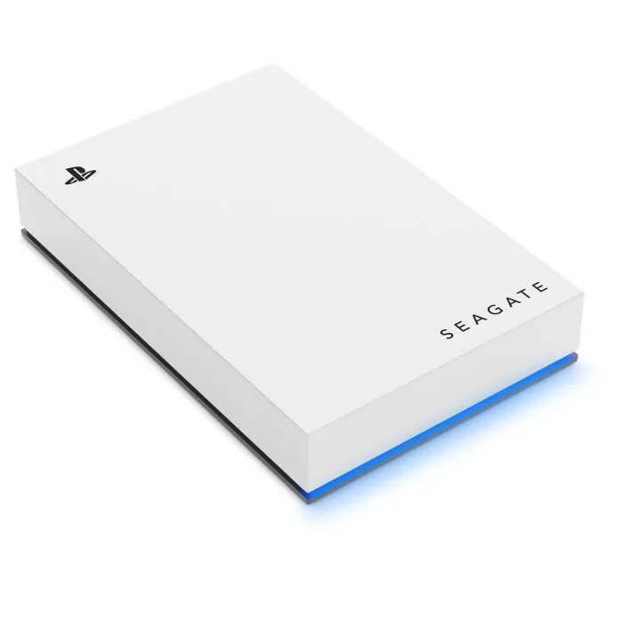 Seagate Game Drive officiel pour PlayStation PS5 et PS4 - Disque dur externe USB 3.0 5 To - Éclairage LED bleu - Compatible PS5, PS4 - Avec câble