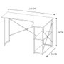 Home Deco Factory Bureau d'angle Job Noir