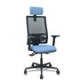 Piqueras y Crespo Bormate - Chaise de bureau bleu ciel et noir