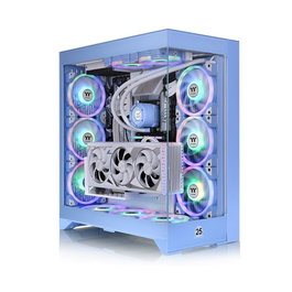 Thermaltake Cte E660 MX Boîtier PC Gaming Mid Tower Hydrangea Bleu ATX/EATX/Micro-ATX/Mini-ITX Panneau Vitre Trempée Connectique USB 3.2