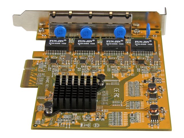 Carte réseau StarTech PCI Express 4 ports RJ45 Gigabit Carte réseau StarTech PCI Express 4 ports RJ45 Gigabit