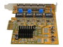 Carte réseau StarTech PCI Express 4 ports RJ45 Gigabit