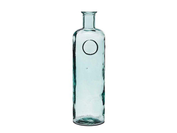 Giftdecor Bouteille Décorative en Verre Stamp Cristal Recyclé Transparent 44 x 14 x 13 cm (Set de 4)