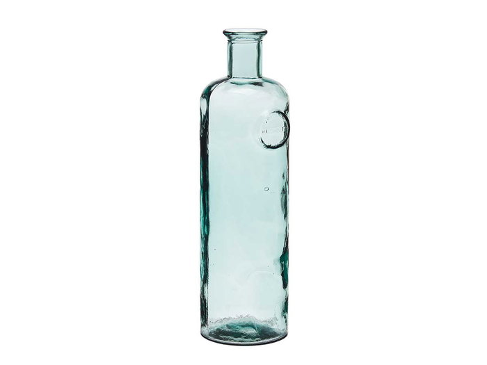 Giftdecor Bouteille Décorative en Verre Stamp Cristal Recyclé Transparent 44 x 14 x 13 cm (Set de 4)