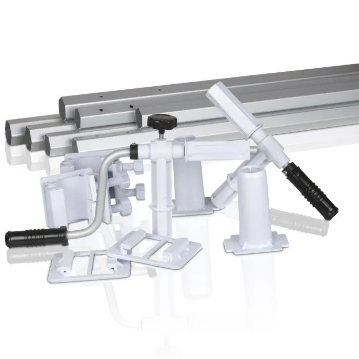 GRE Enrouleur de bâches pour piscine hors-sol - Modèle cylindrique - Jusqu'à 5.8 m de large, pour piscines tubulaires, acier et bois