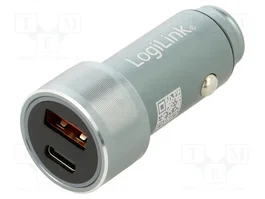 LOGILINK Chargeur de voiture 36W USB A et USB C PA0252
