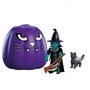 Playmobil 72360 Citrouille : Sorcière et Chat avec cachette magique