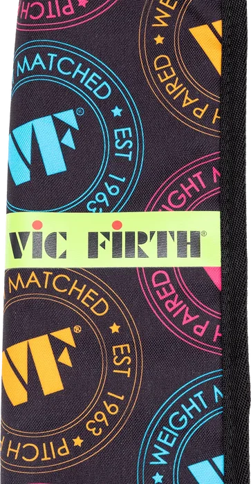 VICFIRTH Housse à baguettes Essential - Néon - Porte jusqu'à 5 paires avec poche intérieure