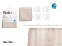 Berilo Cortina de Douche en Polyester Beige à Pois 180x180 cm (Set de 12)