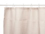 Berilo Cortina de Douche en Polyester Beige à Pois 180x180 cm (Set de 12)