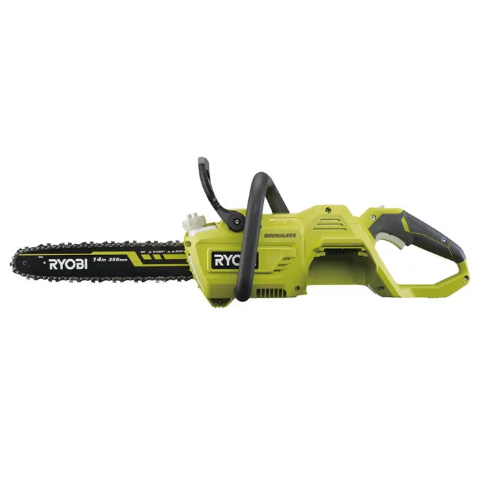 RYOBI Tronçonneuse sans Fil 36V Brushless RY36CSX35A-0 - Guide de 35 cm, Vitesse de Chaîne 21 m/s, Tendeur Sans Outil, Pompe Automatique - Sans Batterie RYOBI Tronçonneuse sans Fil 36V Brushless RY36CSX35A-0 - Guide de 35 cm, Vitesse de Chaîne 21 m/s, Tendeur Sans Outil, Pompe Automatique - Sans Batterie