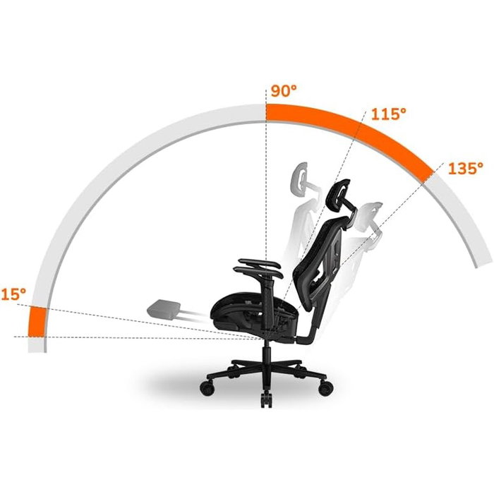 Chaise de jeu Cougar 3MSPDGRB.0001 Noir