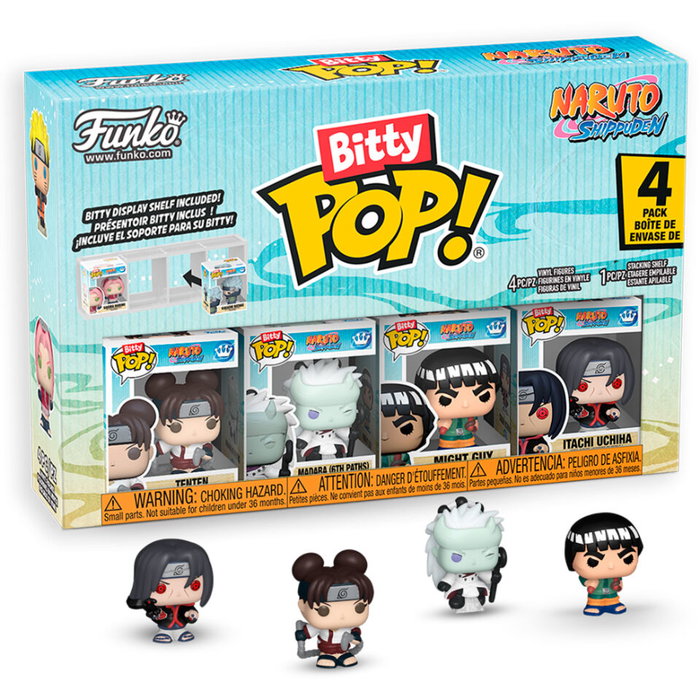 Funko Bitty POP! Naruto Shippuden Pack de 4 Figurines Vinyl Battles