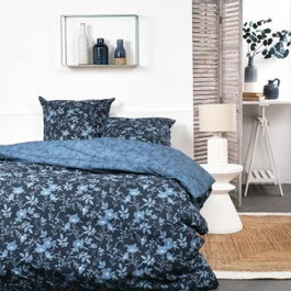 Today Parure de lit Sunshine bleu imprimé floral 240x260 cm