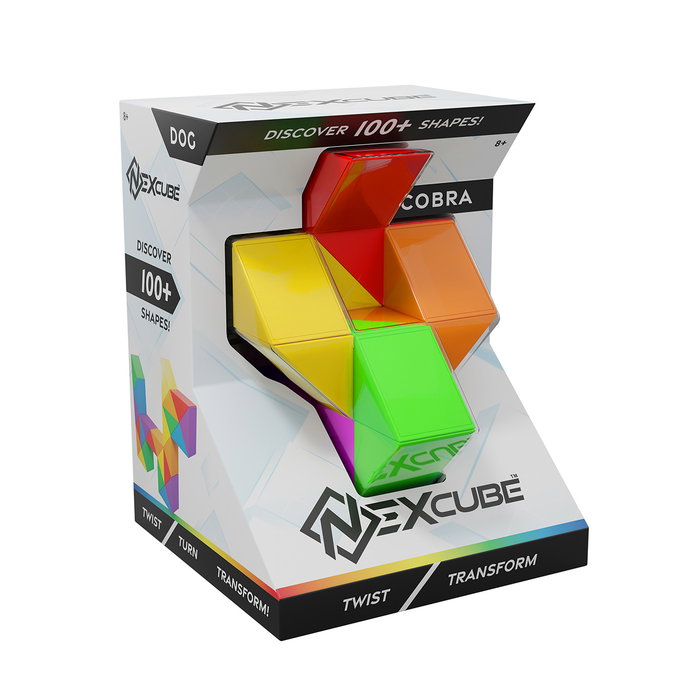 Goliath Nexcube Cobra 931512 - Jeu de construction innovant avec plus de 100 formes - Version portugaise et espagnole - À partir de 8 ans