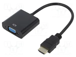 AKYGA Convertisseur D-Sub 15pin HD socle vers HDMI prise Full HD 1080p