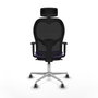 Piqueras y Crespo Chaise de Bureau avec Appui-tête Jorquera 1D086G2 Lila