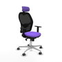 Piqueras y Crespo Chaise de Bureau avec Appui-tête Jorquera 1D086G2 Lila