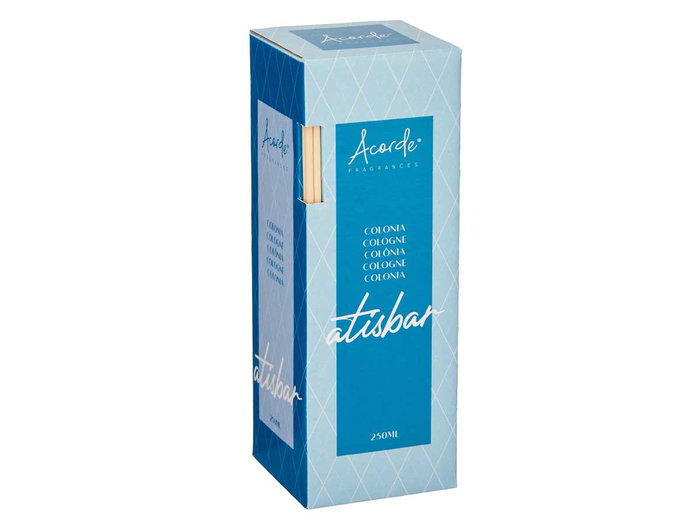 Acorde Mikado 250 ml avec bâtonnets Parfum d'Ambiance 8x12x8 cm Bleu (Set de 6)