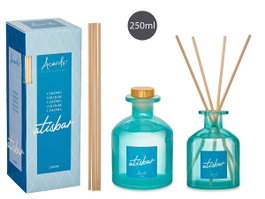 Acorde Mikado 250 ml avec bâtonnets Parfum d'Ambiance 8x12x8 cm Bleu (Set de 6)