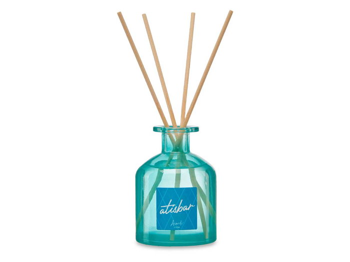 Acorde Mikado 250 ml avec bâtonnets Parfum d'Ambiance 8x12x8 cm Bleu (Set de 6)