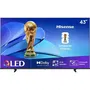 Hisense 43E7Q - Téléviseur QLED 43" (108 cm) 4K UHD 3840x2160, TV connectée avec 3x HDMI 2.1, WiFi, pour jeux vidéo et streaming