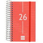 Agenda Finocam YEAR Rouge Mini 7,9 x 12,7 cm 2026