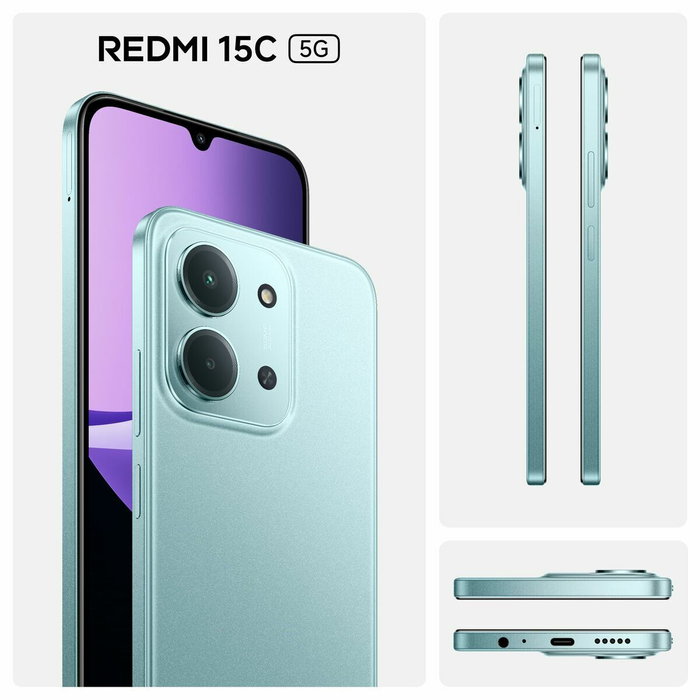 Smartphone Xiaomi Redmi 15C 6,9" Octa Core mediatek dimensity 6300 4 GB RAM 128 GB Vert