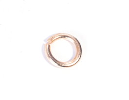 Innspiro Anneaux métalliques ronds dorés 6x0,7mm (100 unités)