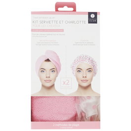Cosmetic Club Kit Serviette Magique et Bonnet de Bain