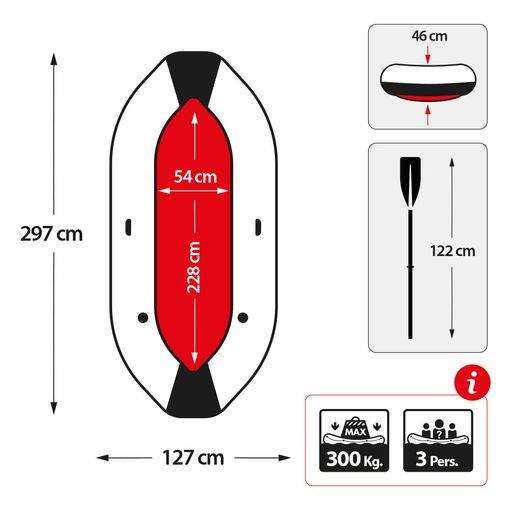 Intex Barco Mariner Barque Gonflable 3 Personnes avec 2 Rames en Aluminium et Pompe de Gonflage, Dimensions: 297 x 127 x 46 cm Intex Barco Mariner Barque Gonflable 3 Personnes avec 2 Rames en Aluminium et Pompe de Gonflage, Dimensions: 297 x 127 x 46 cm
