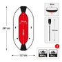 Intex Barco Mariner Barque Gonflable 3 Personnes avec 2 Rames en Aluminium et Pompe de Gonflage, Dimensions: 297 x 127 x 46 cm