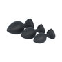 Plug Anal Virgite Noir Silicone Lot 3 Pièces