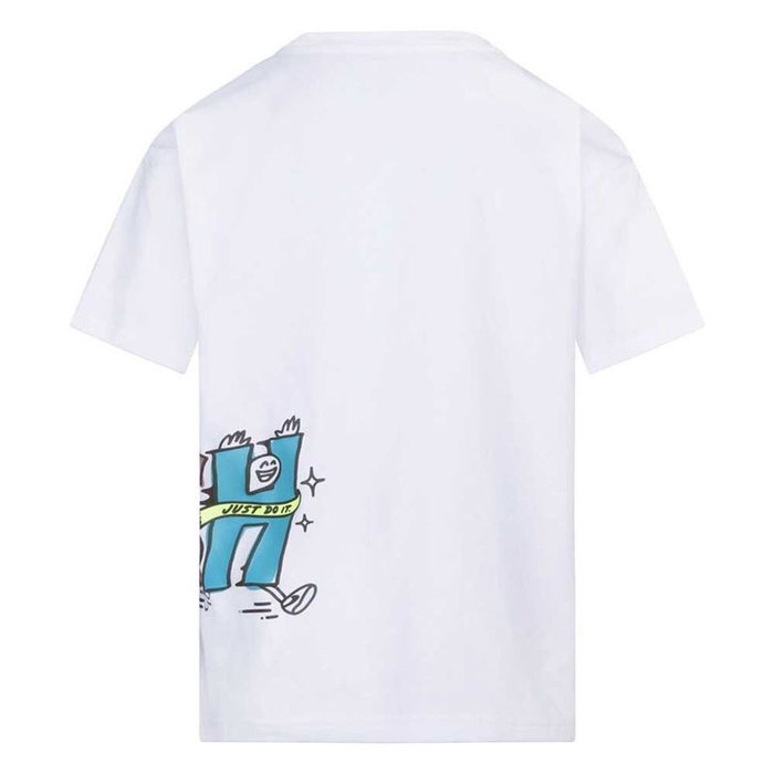 T shirt à manches courtes Enfant Nike 86L110-001 Blanc