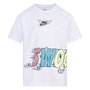 T shirt à manches courtes Enfant Nike 86L110-001 Blanc
