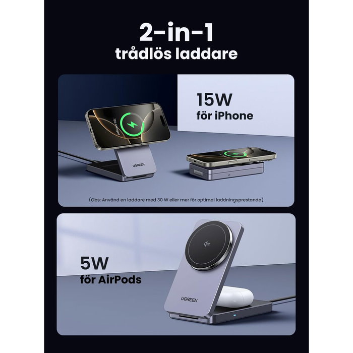 Ugreen Powerbank 45023 Gris 2 en 1