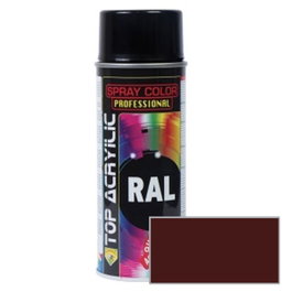 TOP ACRYLIC Spray Acrylique Marron Caoba RAL-8016 400ml