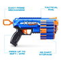 Zuru X-Shot Insanity Manic - Pistolet Blaster avec 24 Fléchettes en Mousse Air Pocket Technology et Rangement Modulaire