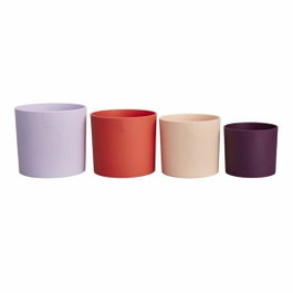 Elho Lex Pott - Set de pots de fleurs 15 cm - Violet, Rouge, Rose