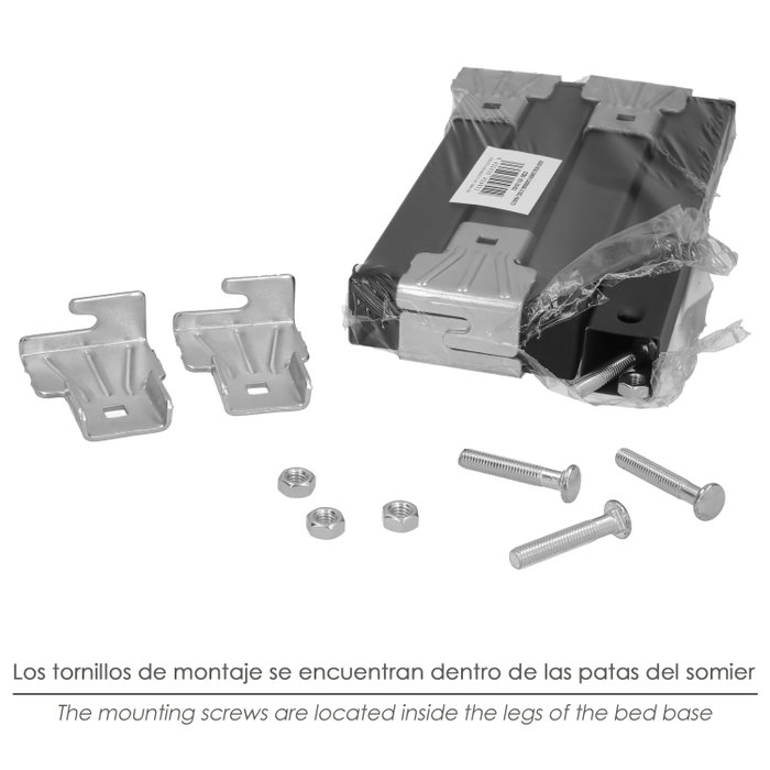 WOLFPACK LINEA PROFESIONAL Jeu de 4 pieds de sommier rectangulaire 40X30/25 WOLFPACK LINEA PROFESIONAL Jeu de 4 pieds de sommier rectangulaire 40X30/25