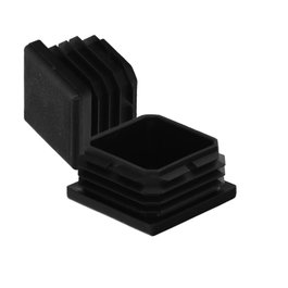 WOLFPACK LINEA PROFESIONAL Embouts de protection intérieurs carrés 50x50 mm, Noir, 100 unités
