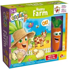 Lisciani Giochi CAROTINA Stylo Parlant - Ferme Interactive, Découverte des Animaux, Jeu Éducatif Électronique pour Enfants de 3 à 6 Ans