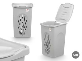 Stefanplast Pongotodo Primavera Boîte de Rangement 50L Gris Plastique 37x56x39 cm (Set de 6)