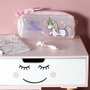 Jeux 2 momes Trousse Translucide Licorne 21x8x7 cm