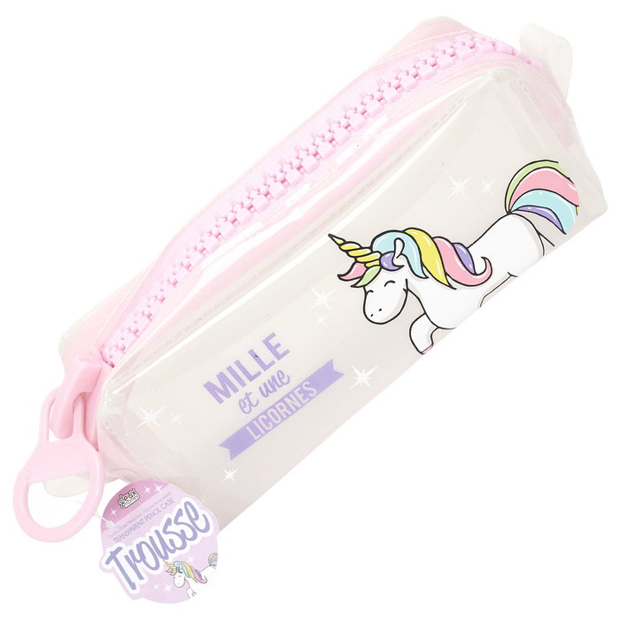 Jeux 2 momes Trousse Translucide Licorne 21x8x7 cm Jeux 2 momes Trousse Translucide Licorne 21x8x7 cm