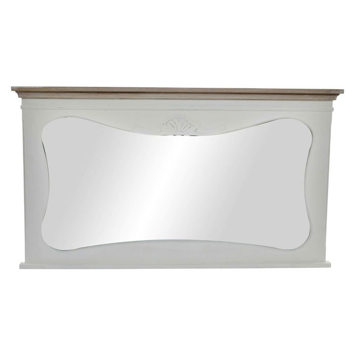 Miroir mural DKD Home Decor Blanc Naturel 105 x 64 x 4,5 cm Miroir mural DKD Home Decor Blanc Naturel 105 x 64 x 4,5 cm