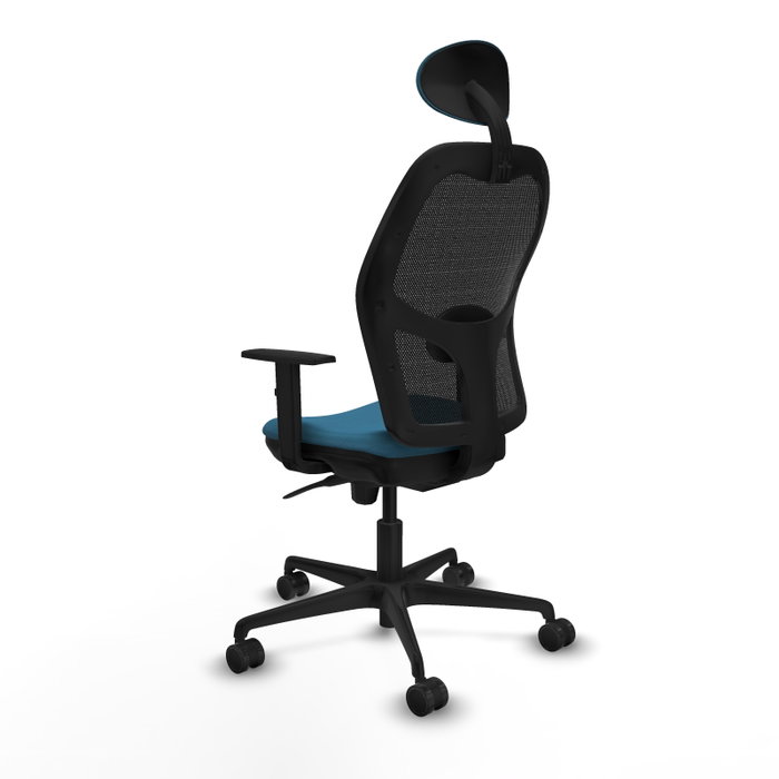 Piqueras y Crespo Chaise de Bureau Jorquera Vert pétrole et Noir