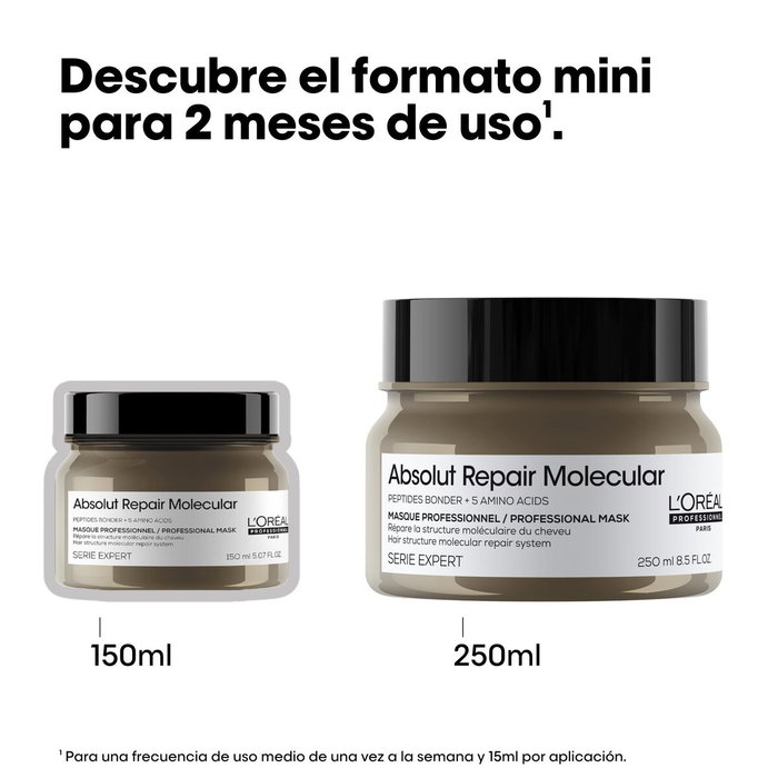 L'Oreal Professionnel Paris Masque Absolut Repair Molecular 150 ml L'Oreal Professionnel Paris Masque Absolut Repair Molecular 150 ml