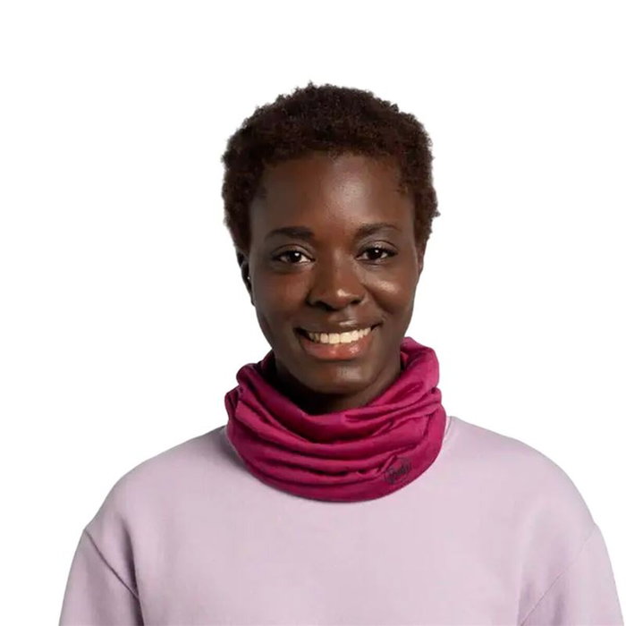 Snood polaire Buff Merino Lightweight Solid Magenta Marron