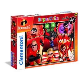 Clementoni - Puzzle 104 pièces The Incredibles 2 - Modèle 27106 - Jouet créatif pour enfants à partir de 6 ans